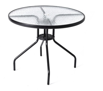 САДОВАЯ МЕБЕЛЬ ТЕРРАСНЫЙ КОМПЛЕКТ СТЕКЛЯННЫЙ СТОЛ 4K