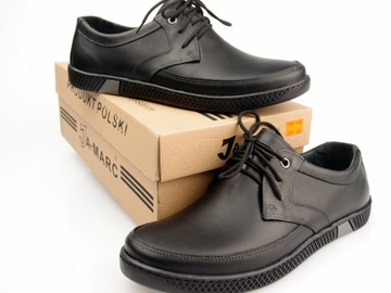 HUSAR удобные легкие туфли LEATHER PL505 черный 44