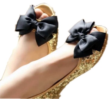 зажимы, украшения для обуви, черные бантики