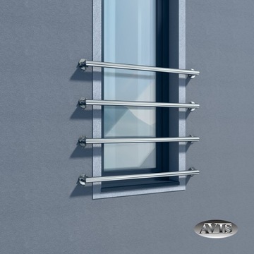 Balkon francuski, SOLOII światło okna 110 cm, stal nierdz