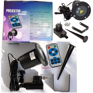 PROJEKTOR LASEROWY RUCHOMY ŚWIĄTECZNY RG GREEN PILOT STAR SHOWER n PREZENT