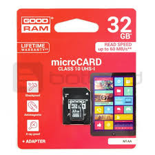 Карта microSDHC GOODRAM 32 ГБ 10CL для Raspberry Pi