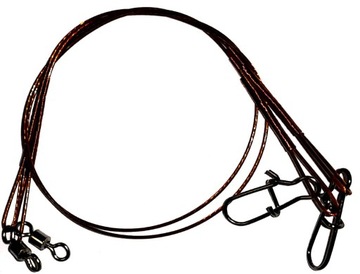 2x PRZYPON STALOWY STALKA NYLON 30cm 7kg Jaxon