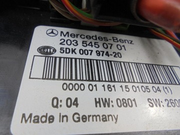 MODUL ALARMU A2038202726 MERCEDES W203