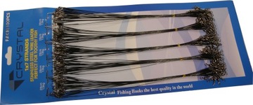 PRZYPONY STALOWE 100szt.CZARNE 28cm-13kg SZCZUPAK