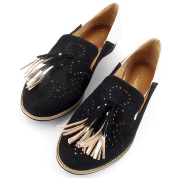 ЛОФЕРЫ MACIEJKA 04484-01 ЧЕРНЫЕ ЗОЛОТЫЕ 61505/37