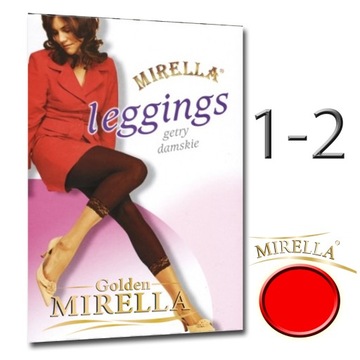 MIRELLA Legginsy Microfibra krótkie r1/2 Czerwony