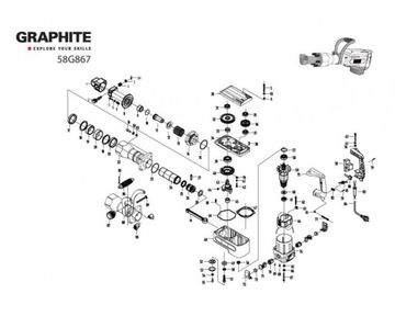 Угольные щетки для отбойного молотка Графит 58G867