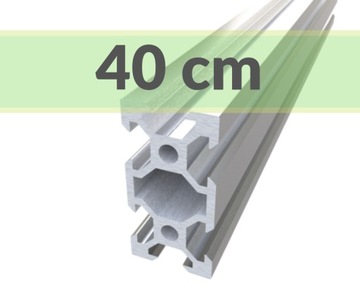 КОНСТРУКЦИОННЫЙ АЛЮМИНИЕВЫЙ ПРОФИЛЬ 20x40 T5 40 см V