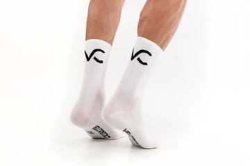 Белые быстросохнущие велосипедные носки VELCREDO