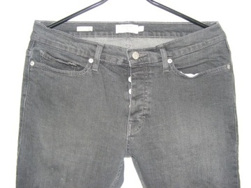 TOPMAN STRECH SKINNY jeansy guziki 32" 76 cm