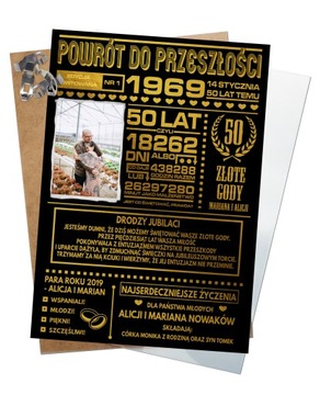 PLAKAT A4 ANTYRAMA NA ROCZNICĘ ROCZNICA ŚLUBU