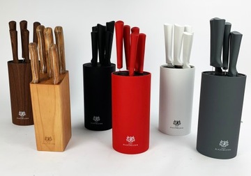 НАБОР ИЗ 5 НОЖЕЙ В БЛОКЕ, БЕЛЫЙ