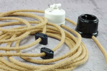 черный держатель кабеля 2,5мм2 1,5мм2 LOFT