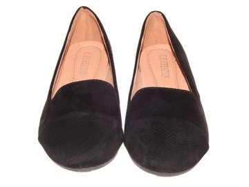 Balerine Zamszowe 98-4 Black r.38