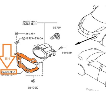 AVENSIS T27 11- KOŠ DRŽÁKY RÁMEČEK HALOGEN PRA