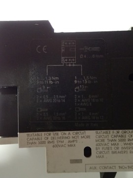 Выключатель двигателя 1,6-2,4А SIEMENS 3VU1300-1MH00