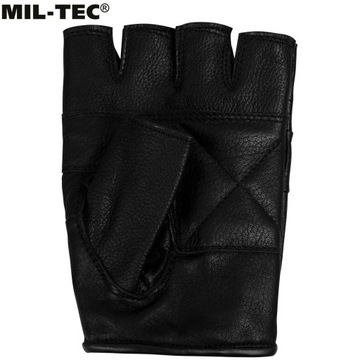Перчатки Mil-Tec с шипами без пальцев, кожа в стиле панк XXL