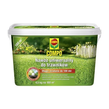 Nawóz uniwersalny do trawników 4,5kg COMPO długo działa