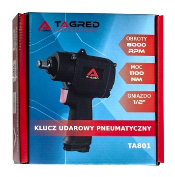 ПНЕВМАТИЧЕСКИЙ МИНИ-КОРОТКИЙ УДАРНЫЙ КЛЮЧ 1/2 1100 Нм