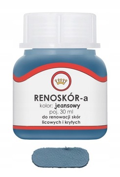 RENOSKÓR FARBA LAKIER DO SKÓRY JEANSOWY