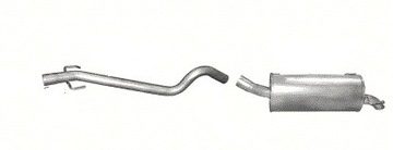 Tłumik końcowy +rura od DPF Opel Astra H poj.1,9 diesel