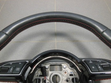 РУЛЕВОЕ КОЛЕСО AUDI A1 S1, КОЖА С КРАСНОЙ РЕЗЬБОЙ