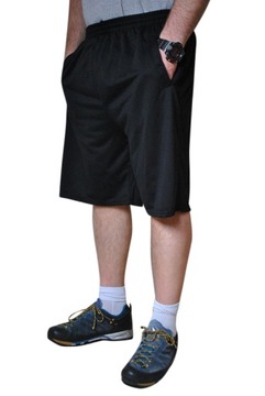 DUŻE SPODENKI 3/4 CZARNE pas 140cm 6XL