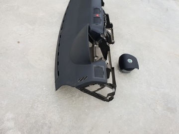 SKODA FABIA I LIFT КОНСОЛЬ КОКПИТ ПРИБОРНАЯ ПАНЕЛИ ПОДУШКА БЕЗОПАСНОСТИ