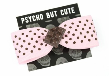 spinka kokardka CZEKOLADA kawaii pastel goth S29