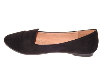 Balerine Zamszowe 98-4 Black r.38