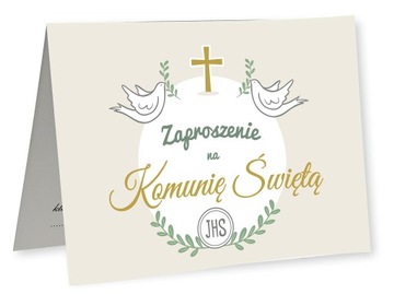 Zaproszenia na Komunię Świętą Komunijne Komunia