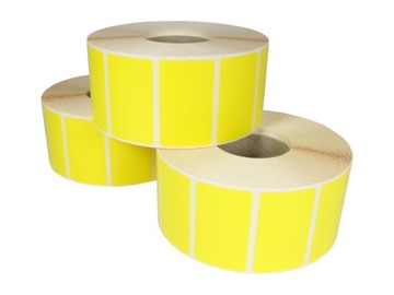ETYKIETY TERMICZNE 100x20 3000 SZT Żółte