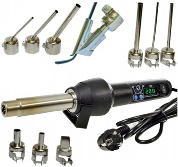 Spawarka do plastiku WEP 8858-I + zestaw 9 dysz + BUT