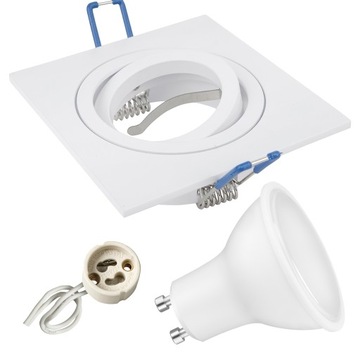 ZESTAW oprawa halogenowa ruchoma + GU10 LED 6,5W