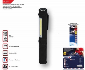 DEDRA L1004 COB Светодиодная лампа 1,5 Вт + светодиод 1 Вт