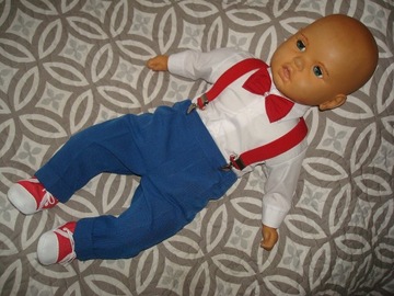 ELEGANT 5 CZ.UBRANKO CHRZEST KOMPLET SWETEREK R 74