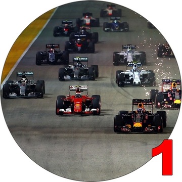 OPŁATEK NA TORT FORMUŁA 1 KUBICA ALONSO RAIKKONEN