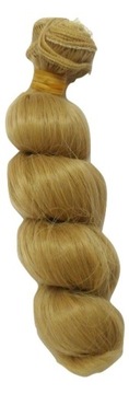 1szt włosy dla lalek 14cm loki, kręcone, blond 406