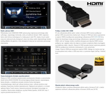 ALPINE iLX-702D ВЫСОКОГО КАЧЕСТВА CarPlay AndroidAuto DAB+