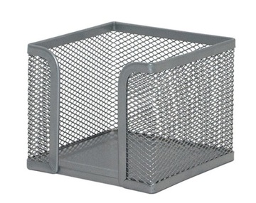POJEMNIK NA KARTECZKI Q-CONNECT OFFICE SET-SREBRNY