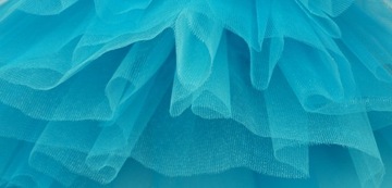 SPÓDNICZKA TIULOWA SPÓDNICA TUTU 30 cm 3-8 lat TURKUSOWA