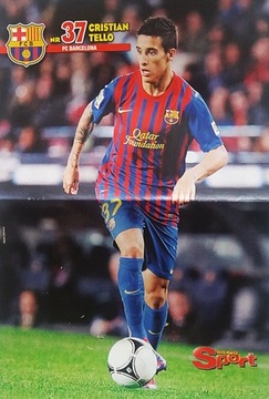 Plakat piłkarski CRISTIAN TELLO FC Barcelona