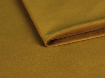 TKANINA VELVET RIVIERA 41 MUSZTARDOWA MATERIAŁ PLUSZ WELWET PISZĄCY