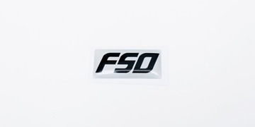 Naklejka żelowa FSO kierownica 15 x 30 mm szara