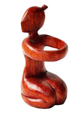 DREWNIANY STOJAK NA BUTELKĘ,NA WINO INDONEZJA