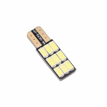 СВЕТОДИОДНАЯ ЛАМПА 9 SMD 5630 W5W T10 CANBUS БЕЛАЯ СТОРОНА