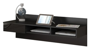 Biurko wiszące ścienne UNO 121 cm czarny