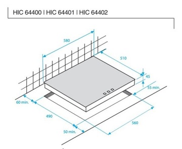 BEKO HIC 64400 E керамическая варочная панель 60 см Черный