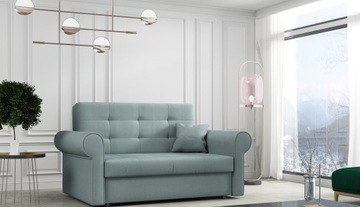 VIGA II SILVER dwuosobowa sofa modny styl piki